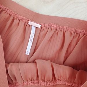 Free People Shorts - Free People Pink/Gold Flared Accordion Shorts, NWT Free People Shorts - Free People Pink/Gold Flared Accordion Shorts, NWT